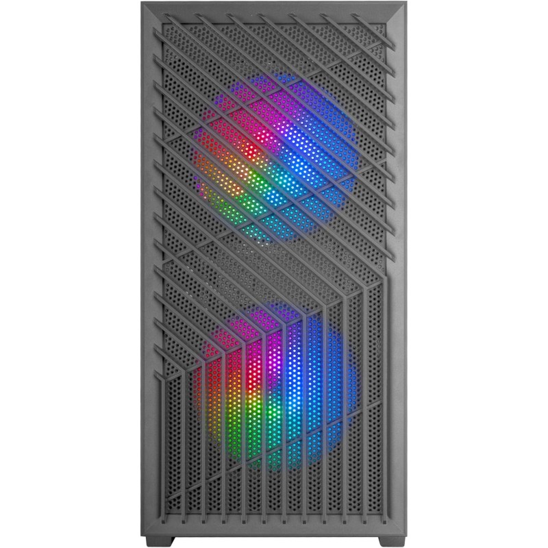 MARSGAMING MC-VORTEX, Case Gaming MicroATX, Frontale Mesh Geometrico, Finestra Laterale in Vetro Temperato, 3x Ventole FRGB Rainbow 120mm, Mini Torre PC Compatta con Design a Doppia Camera, Nero MARSGAMING MC-VORTEX, Case Gaming MicroATX, Frontale Mesh Geometrico, Finestra Laterale in Vetro Temperato, 3x Ventole FRGB Rainbow 120mm, Mini Torre PC Compatta con Design a Doppia Camera, Nero