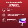 Lenovo L24i-4A Monitor 23.8" FHD (1920x1080), IPS, 1ms, 100Hz, Altoparlanti integrati, Low Blue Light, Bordi Ultrasottili, Regolabile, HDMI e VGA - 24 pollici