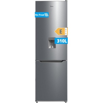 Midea MDRB424FGE02IW 310L Frigorifero Combinato, Libera Installazione, Total No Frost, Ventilazione MultiFlow, Doppia Porta Reversibile, Controllo Touch