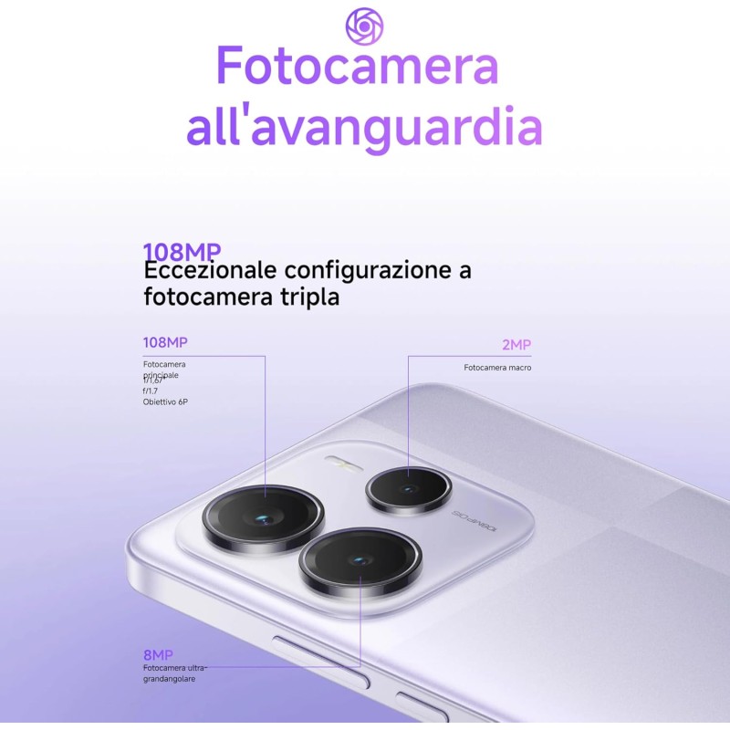 XIAOMI Smartphone Redmi Note 14 5G, 6+128G, Sistema fotografico AI da 108MP, batteria da 5110mAh, display con tecnologia Eye-Care da 120Hz, funzionalità AI (caricabatterie non incluso), Verde - 6+128GB green XIAOMI Smartphone Redmi Note 14 5G, 6+128G, Sistema fotografico AI da 108MP, batteria da 5110mAh, display con tecnologia Eye-Care da 120Hz, funzionalità AI (caricabatterie non incluso), Verde - 6+128GB green