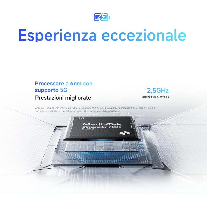 Smartphone Xiaomi Redmi Note 14 5G, 8+256GB, Sistema fotografico AI da 108MP, batteria da 5110mAh, display con tecnologia Eye-Care da 120Hz, funzionalità AI (caricabatterie non incluso),Viola - 8+256GB purple Smartphone Xiaomi Redmi Note 14 5G, 8+256GB, Sistema fotografico AI da 108MP, batteria da 5110mAh, display con tecnologia Eye-Care da 120Hz, funzionalità AI (caricabatterie non incluso),Viola - 8+256GB purple