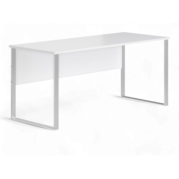 Stella Trading Amanda - Scrivania in bianco – Moderno tavolo da ufficio per computer per il vostro ufficio domestico, 170 x 77 x 73 cm (L x A x P) - Schreibtisch Bianco