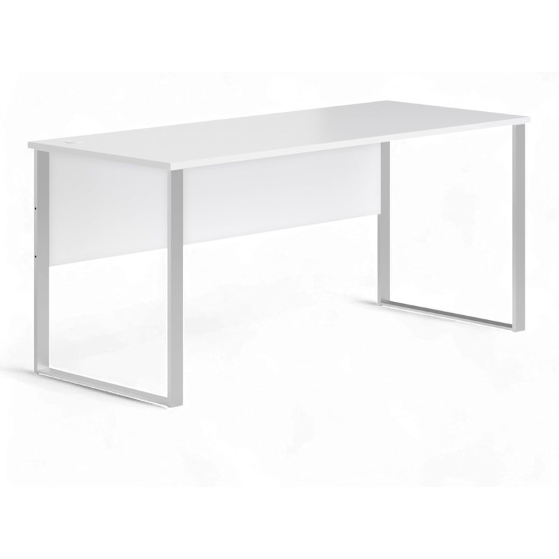 Stella Trading Amanda - Scrivania in bianco – Moderno tavolo da ufficio per computer per il vostro ufficio domestico, 170 x 77 x 73 cm (L x A x P) - Schreibtisch Bianco