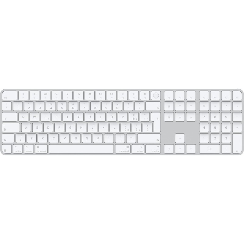 Apple Magic Keyboard con Touch ID e tastierino numerico per Mac con chip Apple - Italiano - Tasti bianchi - Blanco Apple Magic Keyboard con Touch ID e tastierino numerico per Mac con chip Apple - Italiano - Tasti bianchi - Blanco