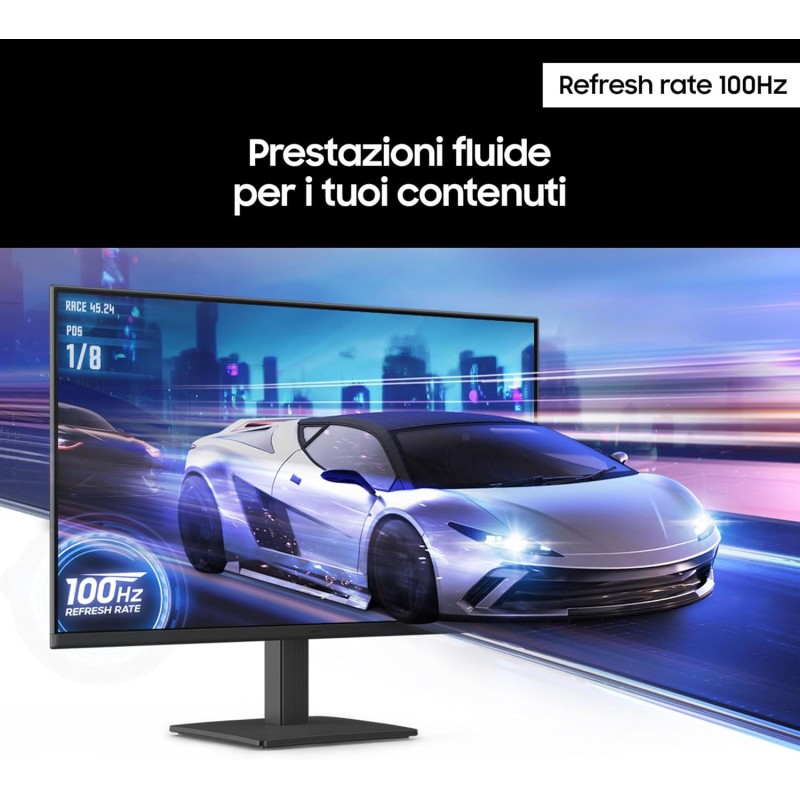 Samsung Monitor S30GD (S24D302), Flat, 24'', 1920x1080 (Full HD), IPS, 100Hz, 5ms (GtG), D-Sub, HDMI, Eye Saver Mode, Flicker Free - 24'' Samsung Monitor S30GD (S24D302), Flat, 24'', 1920x1080 (Full HD), IPS, 100Hz, 5ms (GtG), D-Sub, HDMI, Eye Saver Mode, Flicker Free - 24''