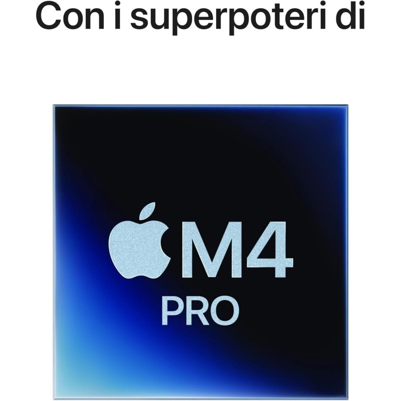 Apple Mac mini Computer desktop con chip M4 Pro, CPU 12-core e GPU 16-core): 24 GB di memoria unificata, 512 GB di archiviazione SSD, Gigabit Ethernet. Compatibile con iPhone/iPad - 24GB Memoria unificata Apple Mac mini Computer desktop con chip M4 Pro, CPU 12-core e GPU 16-core): 24 GB di memoria unificata, 512 GB di archiviazione SSD, Gigabit Ethernet. Compatibile con iPhone/iPad - 24GB Memoria unificata