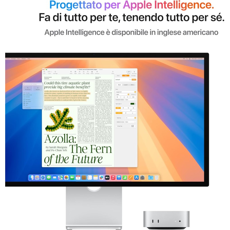 Apple Mac mini Computer desktop con chip M4, CPU 10-core e GPU 10-core): 16 GB di memoria unificata, 256 GB di archiviazione SSD, Gigabit Ethernet. Compatibile con iPhone/iPad - 16GB Memoria unificata Apple Mac mini Computer desktop con chip M4, CPU 10-core e GPU 10-core): 16 GB di memoria unificata, 256 GB di archiviazione SSD, Gigabit Ethernet. Compatibile con iPhone/iPad - 16GB Memoria unificata