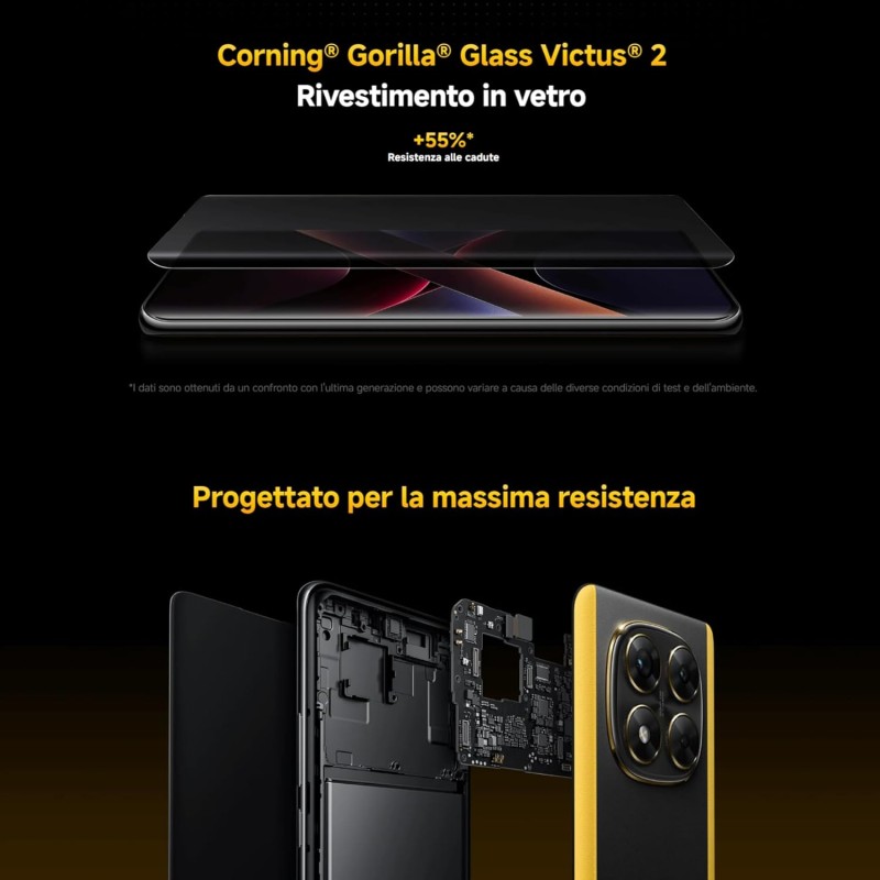 Xiaomi POCO X7 (smartphone), 12+512GB, 50MP camera principale con OIS, batteria da 5.110mAh, IP68 (caricabatterie non incluso), Silver - 12+512GB Argento Xiaomi POCO X7 (smartphone), 12+512GB, 50MP camera principale con OIS, batteria da 5.110mAh, IP68 (caricabatterie non incluso), Silver - 12+512GB Argento
