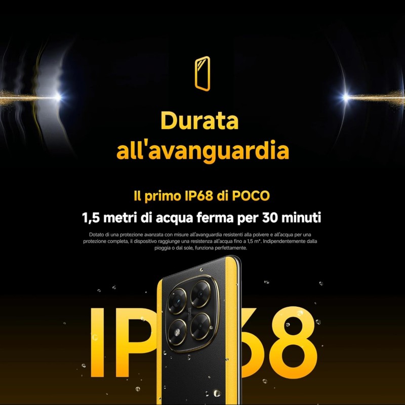 Xiaomi POCO X7 (smartphone), 12+512GB, 50MP camera principale con OIS, batteria da 5.110mAh, IP68 (caricabatterie non incluso), Silver - 12+512GB Argento Xiaomi POCO X7 (smartphone), 12+512GB, 50MP camera principale con OIS, batteria da 5.110mAh, IP68 (caricabatterie non incluso), Silver - 12+512GB Argento