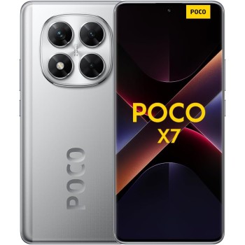 Xiaomi POCO X7 (smartphone), 12+512GB, 50MP camera principale con OIS, batteria da 5.110mAh, IP68 (caricabatterie non incluso), Silver - 12+512GB Argento