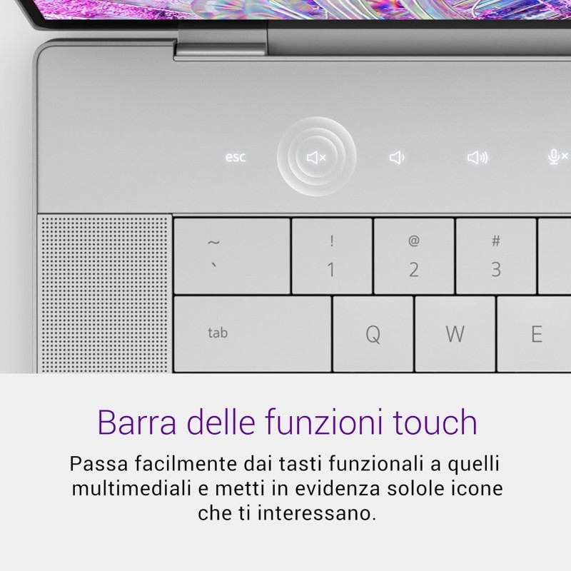 Dell XPS 16 (9640) Notebook Copilot+ 16,3'' FHD+ 120 Hz, Intel Core Ultra 7 Series 1, 16GB RAM, 1TB SSD, Nvidia GeForce RTX 4050, Windows 11 Home, Tastiera retroilluminata Italiana - Platino - 1TB SSD