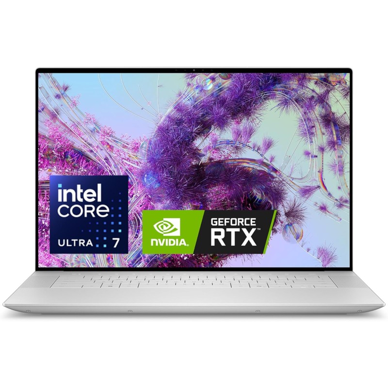 Dell XPS 16 (9640) Notebook Copilot+ 16,3'' FHD+ 120 Hz, Intel Core Ultra 7 Series 1, 16GB RAM, 1TB SSD, Nvidia GeForce RTX 4050, Windows 11 Home, Tastiera retroilluminata Italiana - Platino - 1TB SSD