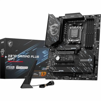 MSI X870 GAMING PLUS WIFI, Scheda madre ATX - Supporta processori AMD Ryzen 9000/8000/7000, AM5-60A SPS VRM, DDR5 Memory Boost 8200+ MT/s (OC), PCIe 5.0 x16 e 4.0 x16, M.2 Gen5, Wi-Fi 7, 5 G LAN - ATX