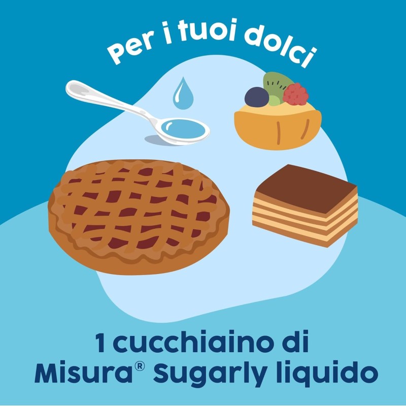 Misura® Sugarly Dolcificante Liquido Zero Calorie, Perfetto per Caffe’ e Dolci, Senza Glutine, Senza Aspartame, Vegano, Confezione Apri e Chiudi, 205ml - 205ml Misura® Sugarly Dolcificante Liquido Zero Calorie, Perfetto per Caffe’ e Dolci, Senza Glutine, Senza Aspartame, Vegano, Confezione Apri e Chiudi, 205ml - 205ml
