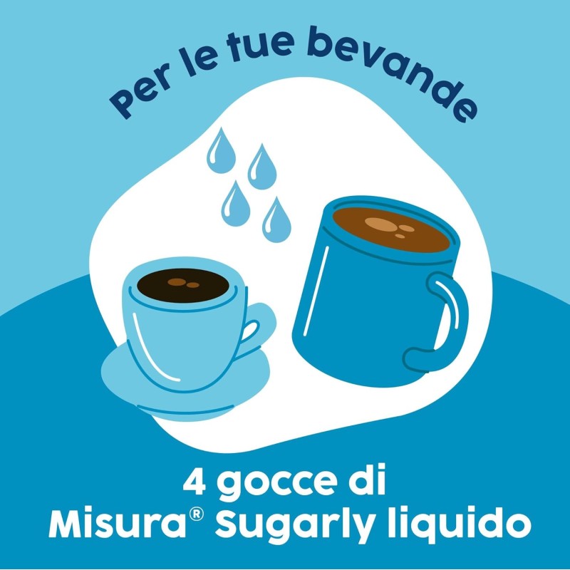 Misura® Sugarly Dolcificante Liquido Zero Calorie, Perfetto per Caffe’ e Dolci, Senza Glutine, Senza Aspartame, Vegano, Confezione Apri e Chiudi, 205ml - 205ml Misura® Sugarly Dolcificante Liquido Zero Calorie, Perfetto per Caffe’ e Dolci, Senza Glutine, Senza Aspartame, Vegano, Confezione Apri e Chiudi, 205ml - 205ml
