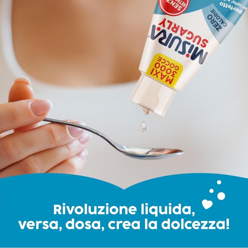 Misura® Sugarly Dolcificante Liquido Zero Calorie, Perfetto per Caffe’ e Dolci, Senza Glutine, Senza Aspartame, Vegano, Confezione Apri e Chiudi, 205ml - 205ml Misura® Sugarly Dolcificante Liquido Zero Calorie, Perfetto per Caffe’ e Dolci, Senza Glutine, Senza Aspartame, Vegano, Confezione Apri e Chiudi, 205ml - 205ml