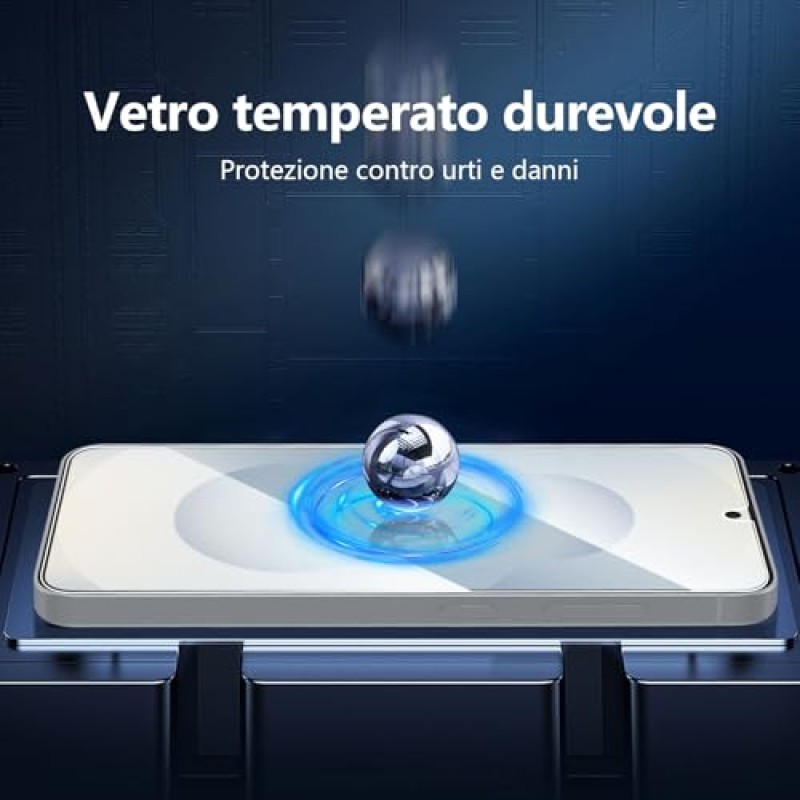 NEW'C 3 Pezzi, Vetro Temperato per Samsung Galaxy S25, Pellicola Prottetiva Anti Graffio, Anti-Impronte, Senza Bolle, Durezza 9H, Ultra Trasparente, Ultra Resistente - S25 6,2 pollici NEW'C 3 Pezzi, Vetro Temperato per Samsung Galaxy S25, Pellicola Prottetiva Anti Graffio, Anti-Impronte, Senza Bolle, Durezza 9H, Ultra Trasparente, Ultra Resistente - S25 6,2 pollici