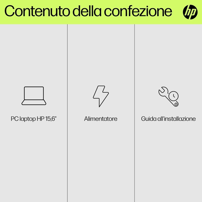 HP Laptop 15-fd0010sl, Intel N100, RAM 8GB DDR4, SSD 128GB UFS, Intel UHD, Display 15.6” HD SVA 250 Nits, Antiriflesso, Ultraslim, 720p TNR Privacy Cam, Windows 11 S, Grigio lavagna - Chalkboard Gray