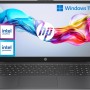 HP Laptop 15-fd0010sl, Intel N100, RAM 8GB DDR4, SSD 128GB UFS, Intel UHD, Display 15.6” HD SVA 250 Nits, Antiriflesso, Ultraslim, 720p TNR Privacy Cam, Windows 11 S, Grigio lavagna - Chalkboard Gray