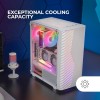 MARSGAMING MC-VOLT, Case Gaming ATX, Ventola ARGB 120mm, Griglia Frontale ARGB, Finestra Laterale in Vetro Temperato, Gestione del Cablaggio, Semitower PC con Supporto Raffreddamento a Liquido, Bianco MARSGAMING MC-VOLT, Case Gaming ATX, Ventola ARGB 120mm, Griglia Frontale ARGB, Finestra Laterale in Vetro Temperato, Gestione del Cablaggio, Semitower PC con Supporto Raffreddamento a Liquido, Bianco