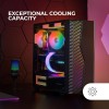 MARSGAMING MC-VOLT, Case Gaming ATX, Ventola ARGB 120mm, Griglia Frontale ARGB, Finestra Laterale in Vetro Temperato, Gestione del Cablaggio, Semitower PC con Supporto Raffreddamento a Liquido, Nero MARSGAMING MC-VOLT, Case Gaming ATX, Ventola ARGB 120mm, Griglia Frontale ARGB, Finestra Laterale in Vetro Temperato, Gestione del Cablaggio, Semitower PC con Supporto Raffreddamento a Liquido, Nero