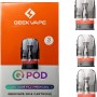 GEEKVAPE Q Pod 3ml (Side Fill) 0.6ohm Cartridge for GeekVape Sonder Q 2 / Digi Max / Wenax Q Pro Aegis Hero Q - Resistenza MTL e RDL per GEEKVAPE - 0.6Ω, 18-25W