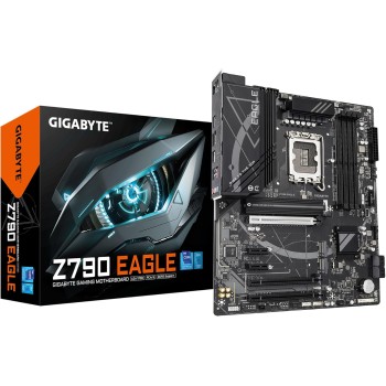 GIGABYTE Z790 EAGLE Scheda madre - Supporta CPU Intel Core di 14a generazione, VRM a 12+1+1 fasi, fino a 7600MHz DDR5 (OC), 3xPCIe 4.0 M.2, LAN 2,5GbE, USB 3.2 Gen 2
