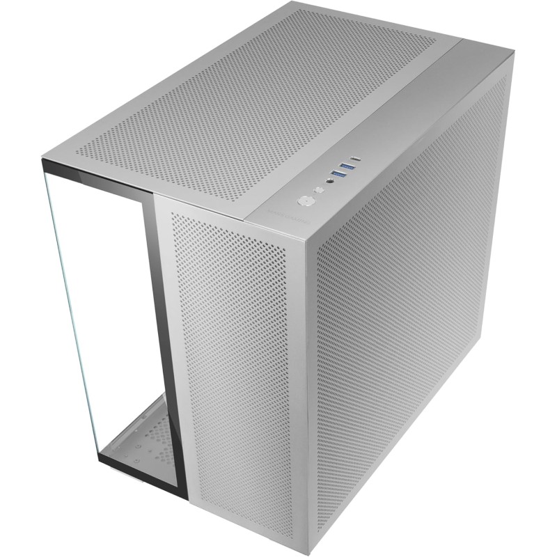 MARSGAMING MC-NOVA2, Case Gaming Custom XXL E-ATX, Doppio Vetro Temperato Continuo Senza Telaio, Supporto Raffreddamento a Liquido, Alluminio Aerospaziale 2mm, Torre PC a Doppia Camera, USB-C, Bianco MARSGAMING MC-NOVA2, Case Gaming Custom XXL E-ATX, Doppio Vetro Temperato Continuo Senza Telaio, Supporto Raffreddamento a Liquido, Alluminio Aerospaziale 2mm, Torre PC a Doppia Camera, USB-C, Bianco