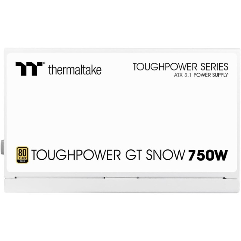 Thermaltake Toughpower GT 750W | ATX 3.1 | PCIe 5.1 | 80+ GOLD | Modular | Snow - Snow