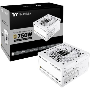 Thermaltake Toughpower GT 750W | ATX 3.1 | PCIe 5.1 | 80+ GOLD | Modular | Snow - Snow