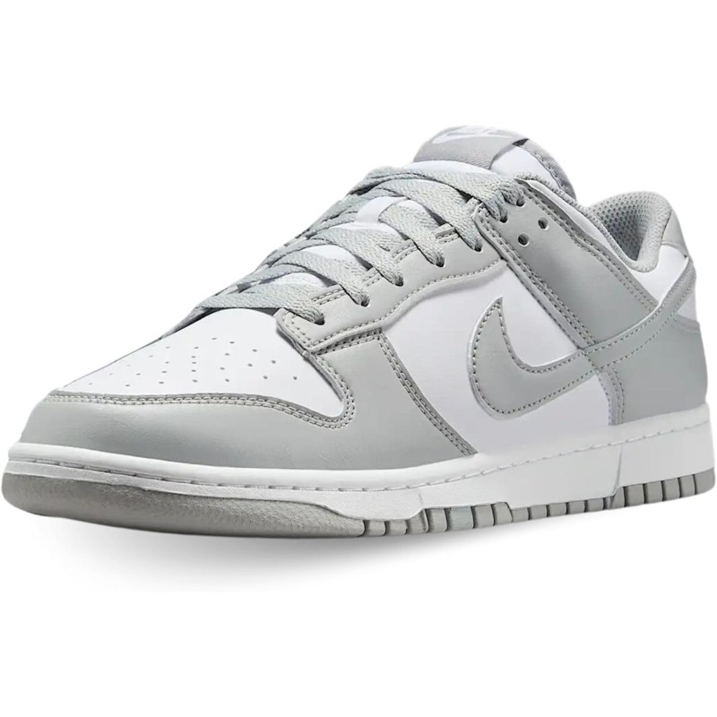 Nike Dunk Low Retro, Sneaker Uomo - 42 EU White Lt Smoke Grey White Nike Dunk Low Retro, Sneaker Uomo - 42 EU White Lt Smoke Grey White