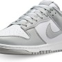 Nike Dunk Low Retro, Sneaker Uomo - 42 EU White Lt Smoke Grey White