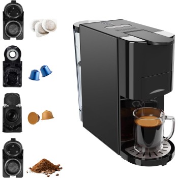Princess Macchina caffè multi-capsula, pompa italiana da 19 bar, serbatoio d’acqua 800 ml, compatibilità 4-in-1, 1450 W, compatibile con Nespresso® e Dolce Gusto®, senza BPA, parti rimovibili, 249454 Princess Macchina caffè multi-capsula, pompa italiana da 19 bar, serbatoio d’acqua 800 ml, compatibilità 4-in-1, 1450 W, compatibile con Nespresso® e Dolce Gusto®, senza BPA, parti rimovibili, 249454