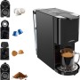 Princess Macchina caffè multi-capsula, pompa italiana da 19 bar, serbatoio d’acqua 800 ml, compatibilità 4-in-1, 1450 W, compatibile con Nespresso® e Dolce Gusto®, senza BPA, parti rimovibili, 249454