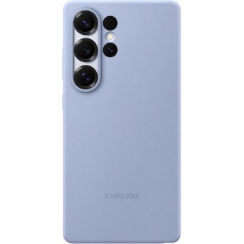 Samsung Silicone Case cover colorata in silicone per Galaxy S25 Ultra, Light Blue - Azzurro