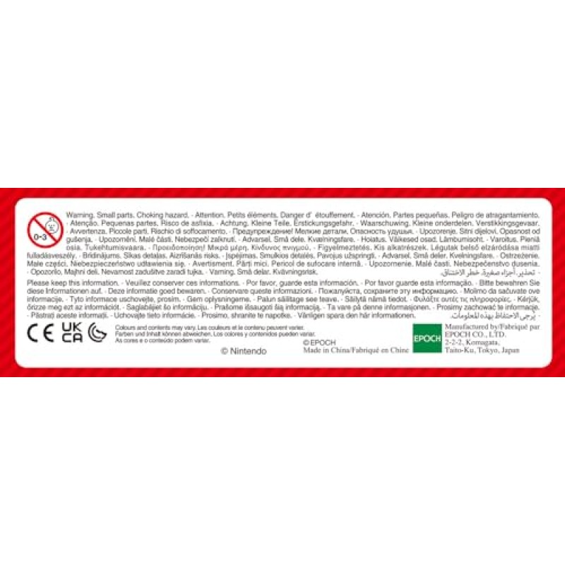 EPOCH Games - Super Mario - Cap Stacker, Gioco di Equilibrio e Strategia con Personaggi – Modello 7554