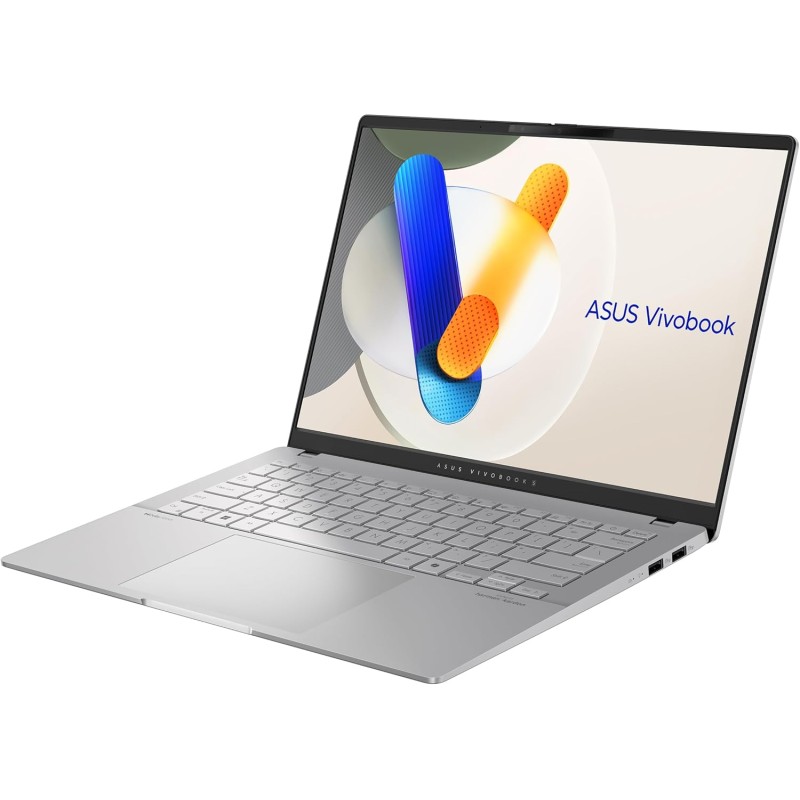 ASUS Vivobook S 14 M5406KA#B0DPG333XZ, Notebook in alluminio, Copilot+ PC, Monitor da 14" WUXGA OLED Glossy, 60Hz, AMD Ryzen AI 7 350, RAM 16GB, 512GB SSD, Windows 11 Home, Argento - RAM 16GB / 512GB SSD