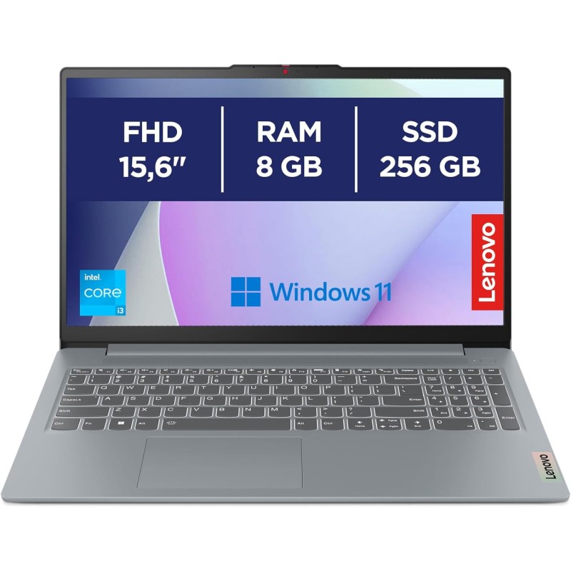 Lenovo IdeaPad Slim 3 Notebook 15,6” FHD (1920x1080), Intel Core i3-N305, RAM 8GB, 256GB SSD, Grafica Integrata, WiFi 6, Windows 11 Home - Arctic Grey - 8GB | 256GB Lenovo IdeaPad Slim 3 Notebook 15,6” FHD (1920x1080), Intel Core i3-N305, RAM 8GB, 256GB SSD, Grafica Integrata, WiFi 6, Windows 11 Home - Arctic Grey - 8GB | 256GB