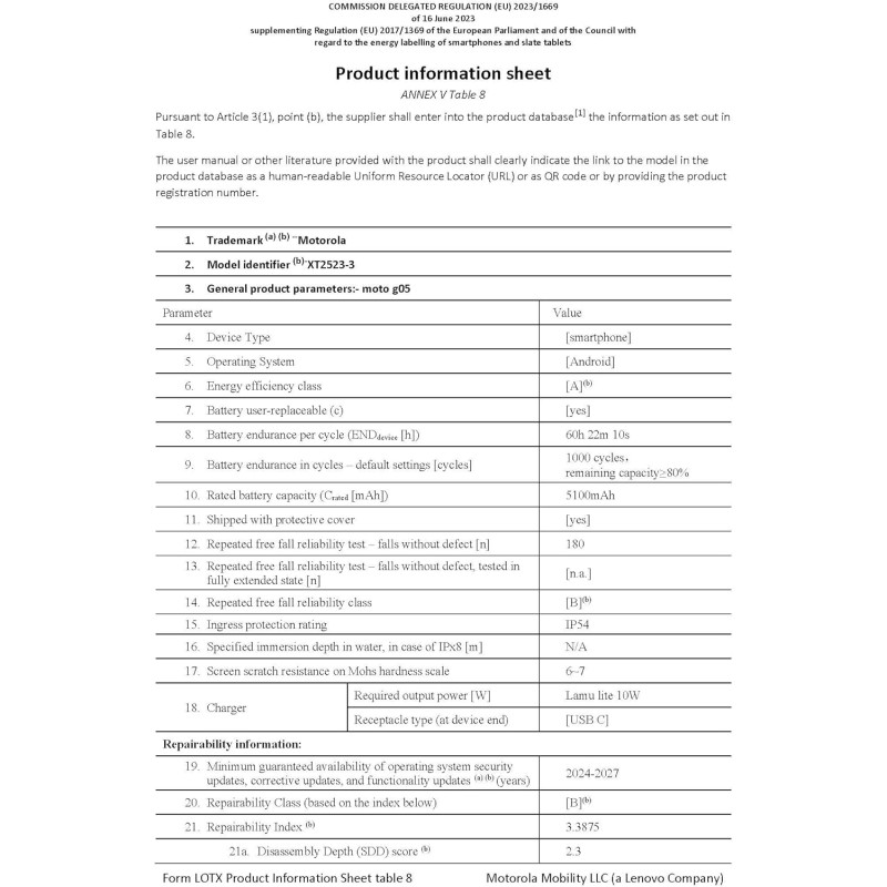 Motorola moto g05 (4/128GB, Fotocamera 50MP + sensore antisfarfallio, Display 6.67" HD+ 90Hz, batteria 5200mAh, MediaTek Helio G81, Android 15), Forest Green - 128 Forest Green Motorola moto g05 (4/128GB, Fotocamera 50MP + sensore antisfarfallio, Display 6.67" HD+ 90Hz, batteria 5200mAh, MediaTek Helio G81, Android 15), Forest Green - 128 Forest Green