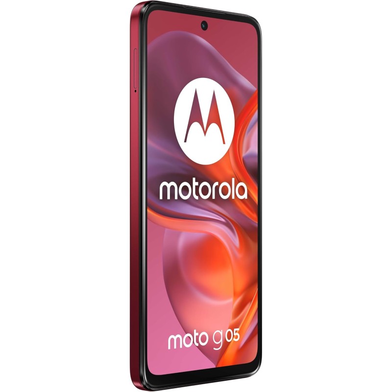 Motorola moto g05 (4/256GB, Fotocamera 50MP + sensore antisfarfallio, Display 6.67" HD+ 90Hz, batteria 5200mAh, MediaTek Helio G81, Android 15), Plum Red - 256 Plum Red Motorola moto g05 (4/256GB, Fotocamera 50MP + sensore antisfarfallio, Display 6.67" HD+ 90Hz, batteria 5200mAh, MediaTek Helio G81, Android 15), Plum Red - 256 Plum Red