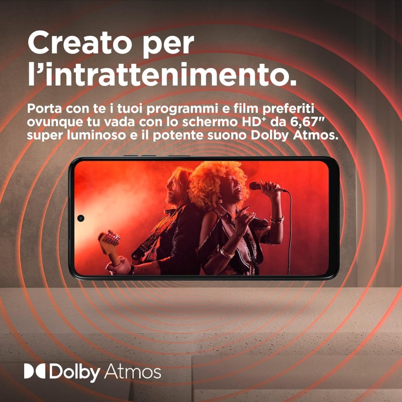 Motorola moto g05 (4/256GB, Fotocamera 50MP + sensore antisfarfallio, Display 6.67" HD+ 90Hz, batteria 5200mAh, MediaTek Helio G81, Android 15), Plum Red - 256 Plum Red Motorola moto g05 (4/256GB, Fotocamera 50MP + sensore antisfarfallio, Display 6.67" HD+ 90Hz, batteria 5200mAh, MediaTek Helio G81, Android 15), Plum Red - 256 Plum Red