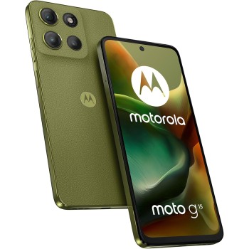 Motorola moto g15 (8/256GB, Doppia fotocamera 50+5MP + sensore antisfarfallio, Display 6.72" FHD+ 60Hz, batteria 5100mAh, MediaTek Helio G81, Android 15), Iguana Green