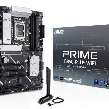 ASUS PRIME B860-PLUS WIFI, Scheda Madre Intel ATX, Slot DDR5, Nera