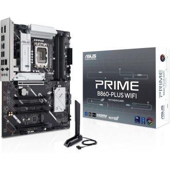 ASUS PRIME B860-PLUS WIFI, Scheda Madre Intel ATX, Slot DDR5, Nera