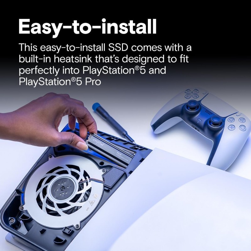 Crucial P310 PS5 SSD 2TB PCIe Gen4 NVMe M.2 con Dissipatore, fino a 7.100 MB/s, Compatibile con PlayStation 5, PC Desktop, Hard Disk Interno - CT2000P310SSD5-01 - 2TB Crucial P310 PS5 SSD 2TB PCIe Gen4 NVMe M.2 con Dissipatore, fino a 7.100 MB/s, Compatibile con PlayStation 5, PC Desktop, Hard Disk Interno - CT2000P310SSD5-01 - 2TB