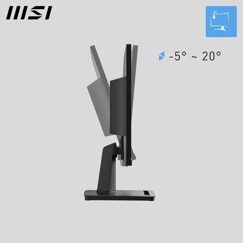 MSI PRO MP225V Monitor da Ufficio 21,5” Full HD – Pannello VA 1920 x 1080, 100 Hz, Schermo a Basso Affaticamento Visivo, Inclinabile – HDMI, D-Sub (VGA) - 22" Nero MSI PRO MP225V Monitor da Ufficio 21,5” Full HD – Pannello VA 1920 x 1080, 100 Hz, Schermo a Basso Affaticamento Visivo, Inclinabile – HDMI, D-Sub (VGA) - 22" Nero