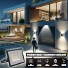 V-TAC Faro LED da Esterno 30W Nero - [Chip Samsung - Alte Perfomance, Bassi Consumi] - 2510 Lumen - IP65 - Proiettore Faretto LED Nero per Casa, Giardino, Garage - Impermeabile - Luce Naturale 4000K