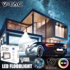 V-TAC Faro LED da Esterno 30W Nero - [Chip Samsung - Alte Perfomance, Bassi Consumi] - 2510 Lumen - IP65 - Proiettore Faretto LED Nero per Casa, Giardino, Garage - Impermeabile - Luce Naturale 4000K