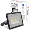 V-TAC Faro LED da Esterno 30W Nero - [Chip Samsung - Alte Perfomance, Bassi Consumi] - 2510 Lumen - IP65 - Proiettore Faretto LED Nero per Casa, Giardino, Garage - Impermeabile - Luce Naturale 4000K