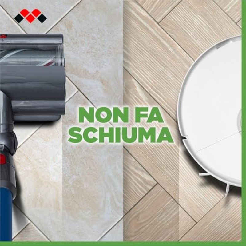 Meliconi Eco Clean Detergente Lavapavimenti per Scope Elettriche e Robot, Multisuperficie, 1L, Made in Italy